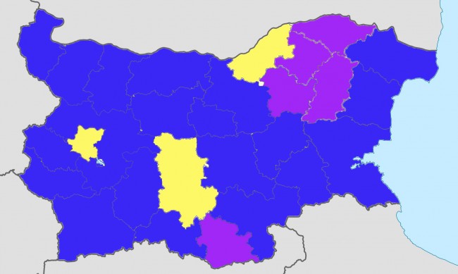 При 99,58% протоколи: 1,93% преднина за ГЕРБ на върха, 6 партии в НС