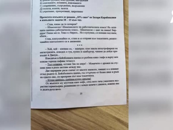 Родители възмутени от цитати от "18% сиво" в учебно помагало