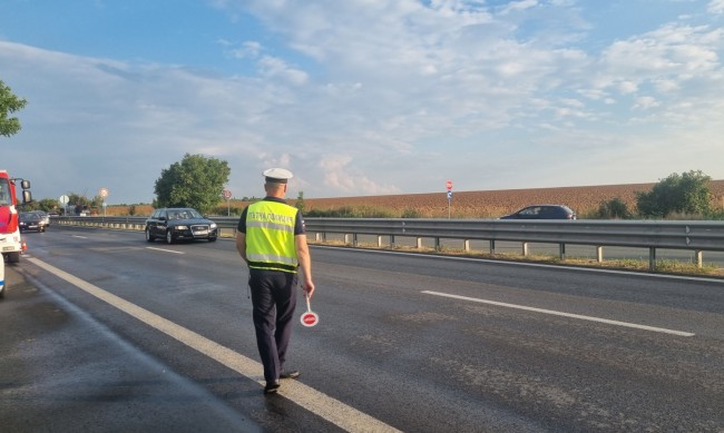 Спецакция на АМ "Тракия" в платното по посока София