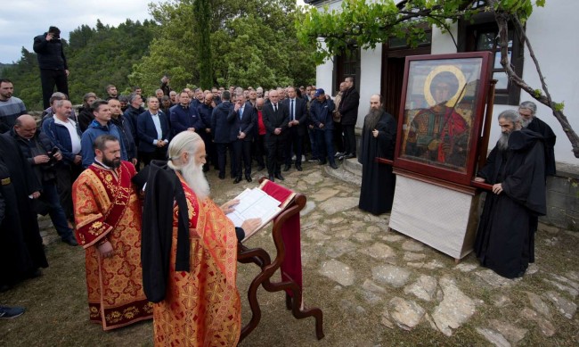 Главчев участва в празника на манастира „Св. Георги Зограф“