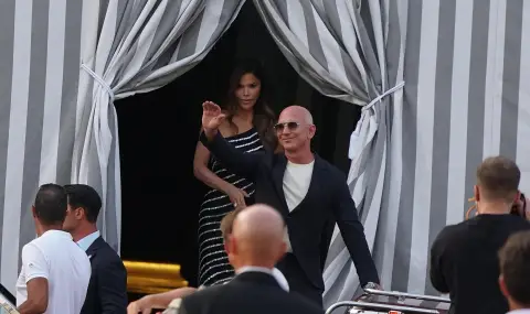 Днес ще се състои "сватбата на века" - Джеф Безос и Лорън Санчес пристигнаха във Венеция (ВИДЕО)