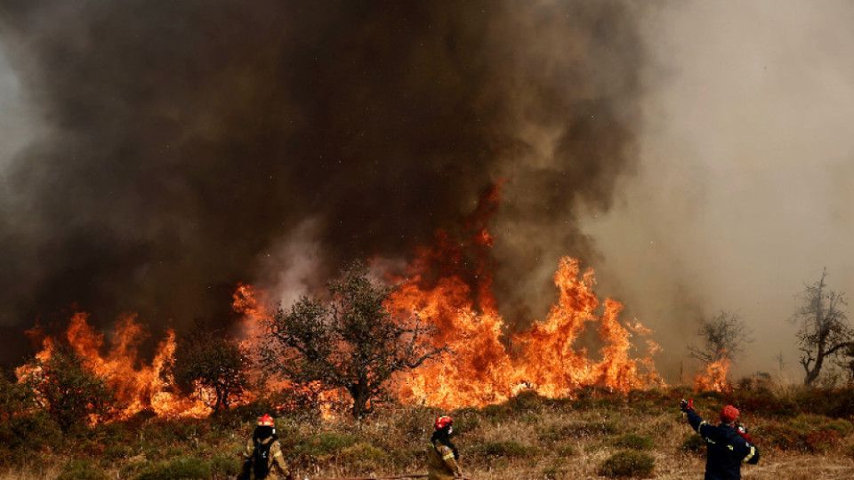 Пламна остров пълен с туристи. Масова евакуация