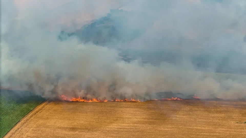 Огнен ад у нас! Страната пламна, гори хлябът СНИМКИ
