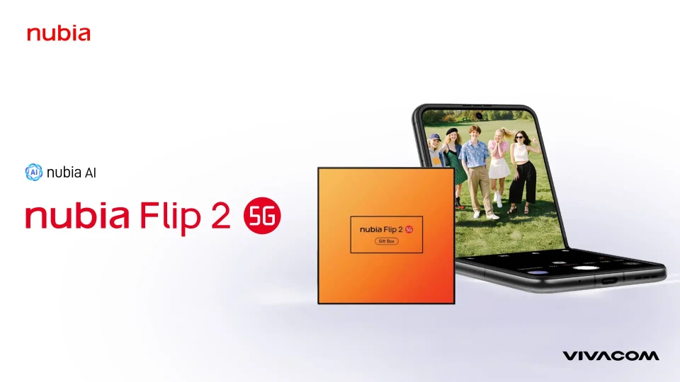 Vivacom предлага за първи път новия сгъваем 5G смартфон ZTE Nubia Flip 2