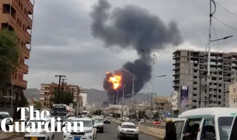 Поне 46 са жертвите на израелските въздушни удари в Йемен ВИДЕО