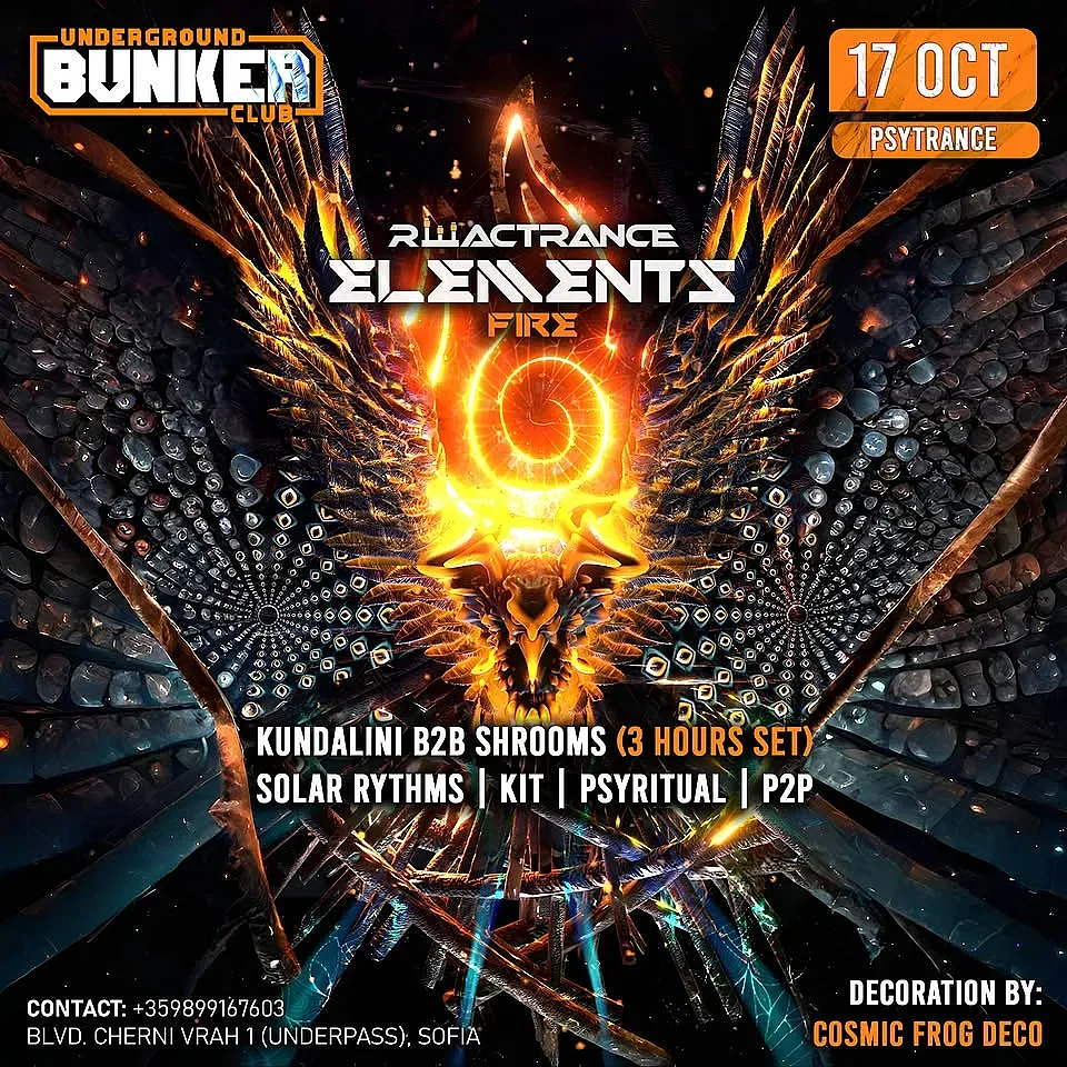 Reactrance presents: ELEMENTS in Bunker Club