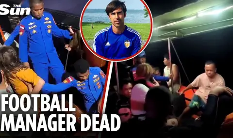 Издирват испански треньор по футбол и три от децата му след корабокрушение в Индонезия ВИДЕО