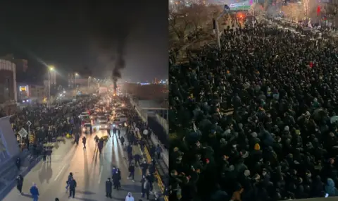 Безредиците в Иран ескалират, протестиращите грабят банки, джамии и болници. Изгориха прокурор и охраната му ВИДЕО