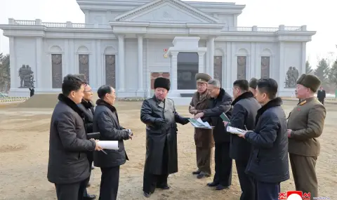 Ким Чен-ун инспектира строителството на Мемориалния музей на военните подвизи в задграничните операции