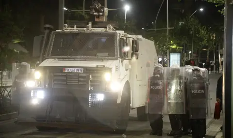 Полицията в Тирана е използвала отрова за мечки на антиправителствен протест