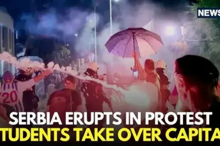 Хиляди протестираха срещу правителството на Сърбия в центъра на Белград