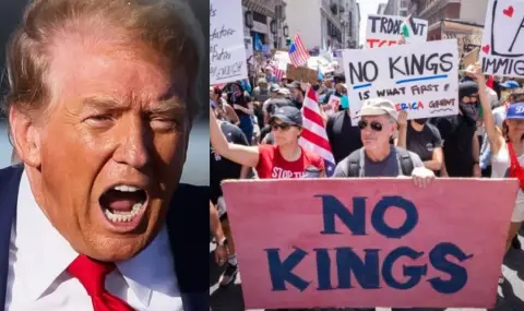 Движението „No Kings“ провежда "културен" национален протест в САЩ на 80-тия рожден ден на Тръмп