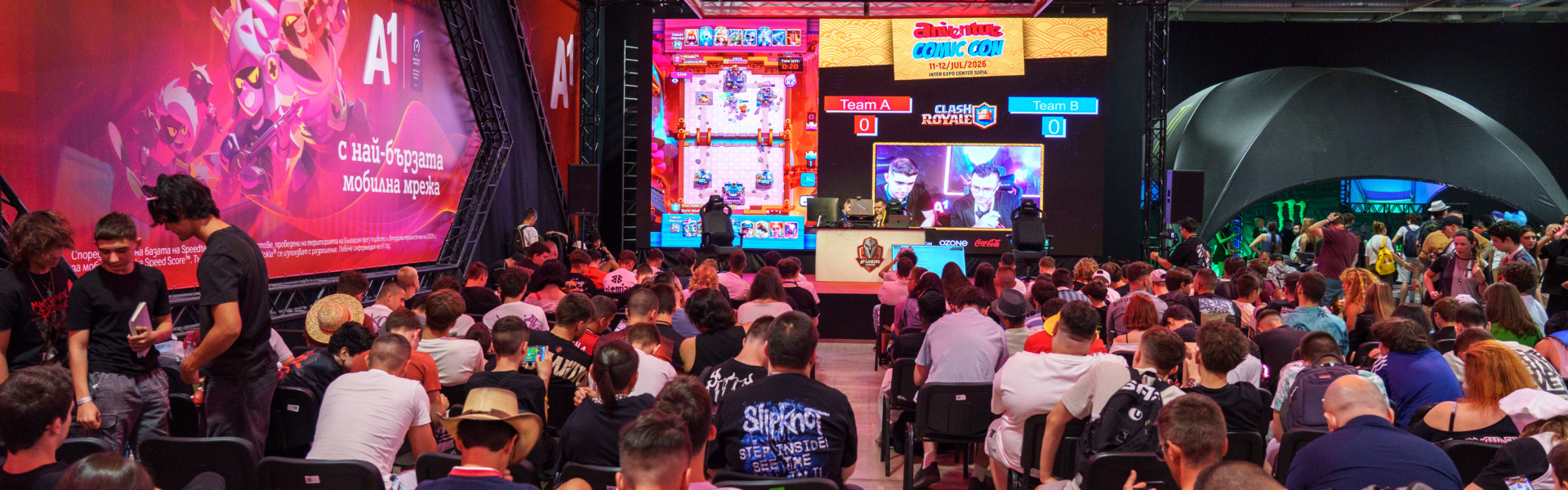 A1 Gaming League отново събра феновете на електронните спортове на Aniventure Comic Con 2026