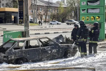 Бензиностанции в Украйна са били поразени при руски въздушни удари