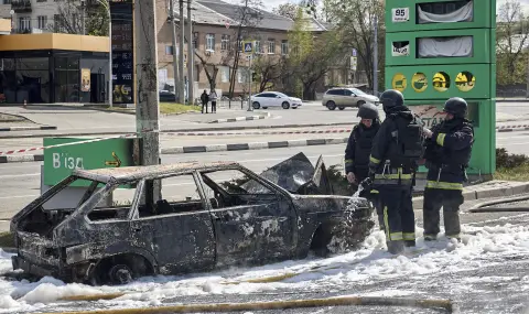 Бензиностанции в Украйна са били поразени при руски въздушни удари