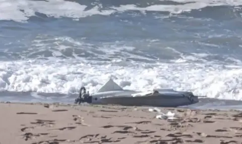 Военен дрон изплува на турския бряг на Черно море