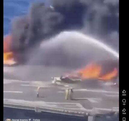 Не, това не е истинско видео от пожар на самолетоносача „Джералд Форд”