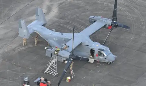 Американски конвертоплан Osprey кацна аварийно в Япония