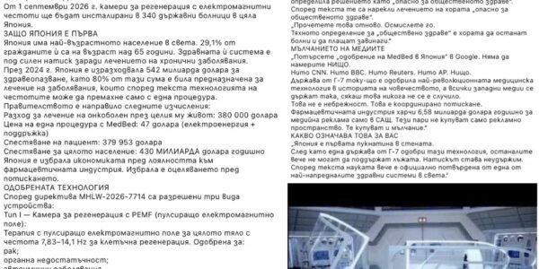 Не е вярно, че Япония е одобрила революционна технология за пълно регенериране на човешкото тяло