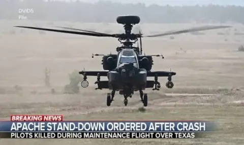 След гибелта на двама пилоти: САЩ спират полетите на Apache
