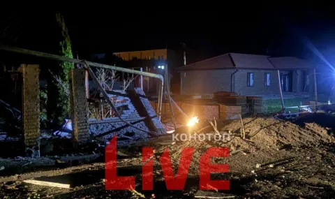 Конотоп под обстрел: ударни дронове повредиха сгради