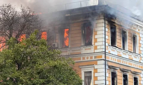 Националната академия на науките в Киев е била поразена от руски дрон