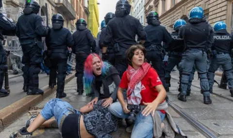 Нови сблъсъци между протестиращи и полиция в Милано