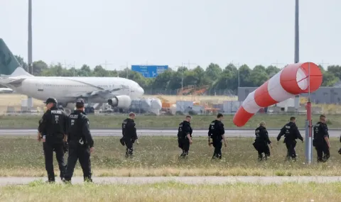 Полицейска операция затвори писта на летище Лайпциг/Хале